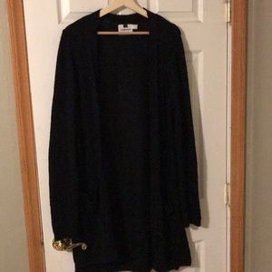 black wool topman cardigan